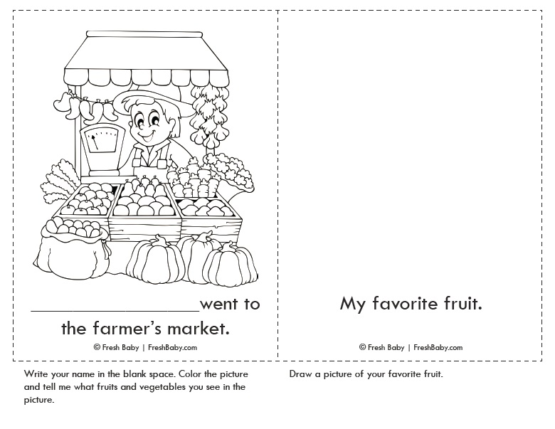 MyPlate Farmer's Market Book and Activity for Preschool